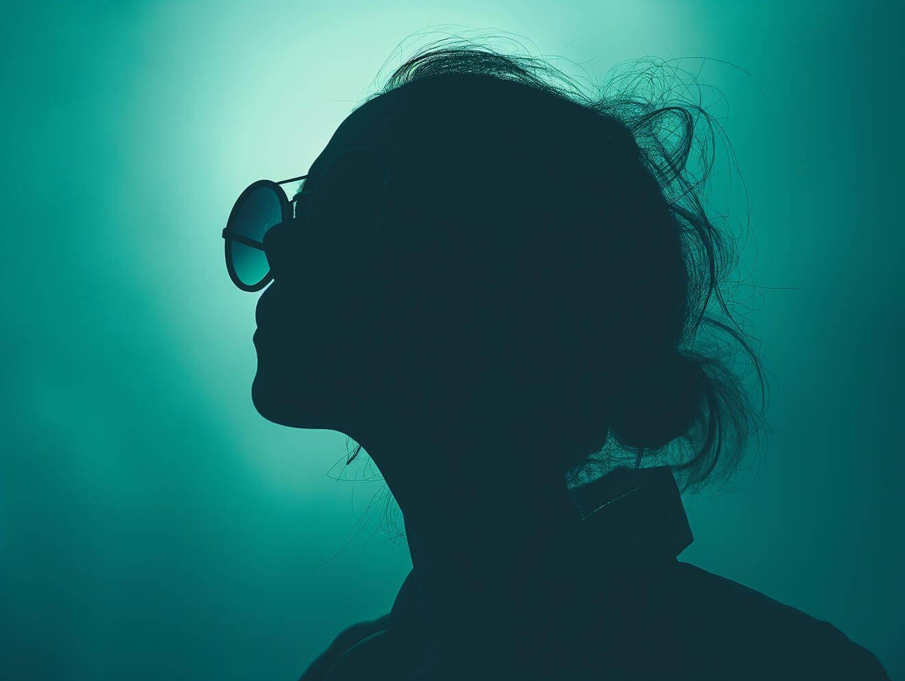 Contemplative-Silhouette-in-Teal Contemplative-Silhouette-in-Teal